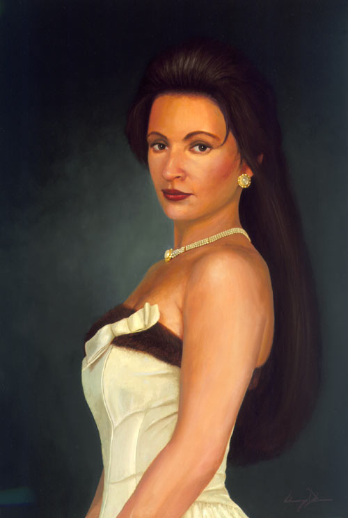 Original oil paintings: realist portrait: Beatrice